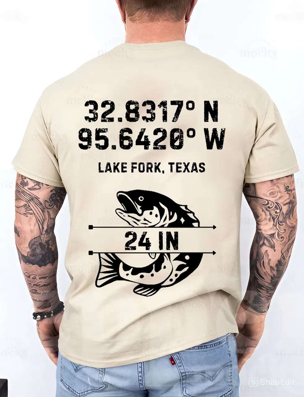 Personalized Lake Fork Fishing T-Shirt β Custom Angler Gift | Summer Outdoor Tee for Men