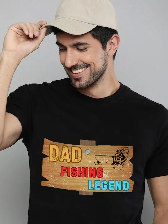 Fishing Legend Dad T-Shirt – Men’s Tee for Outdoor & Fishing Lovers