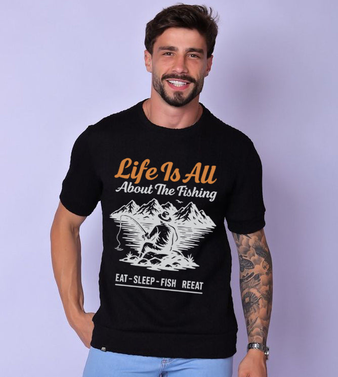 Fishing Life T-Shirt β Unisex Outdoor Tee for Nature Lovers & Fishermen | Casual Everyday Gift