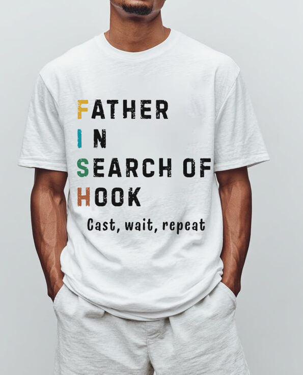 Fishing Dad T-Shirt – Funny Cotton Tee for Father’s Day, Birthday & Weekend Adventures