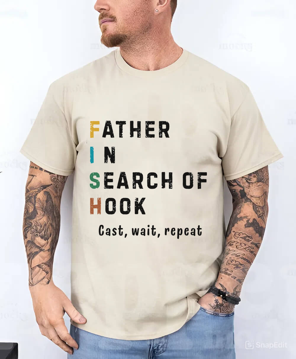 Fishing Dad T-Shirt – Funny Cotton Tee for Father’s Day, Birthday & Weekend Adventures