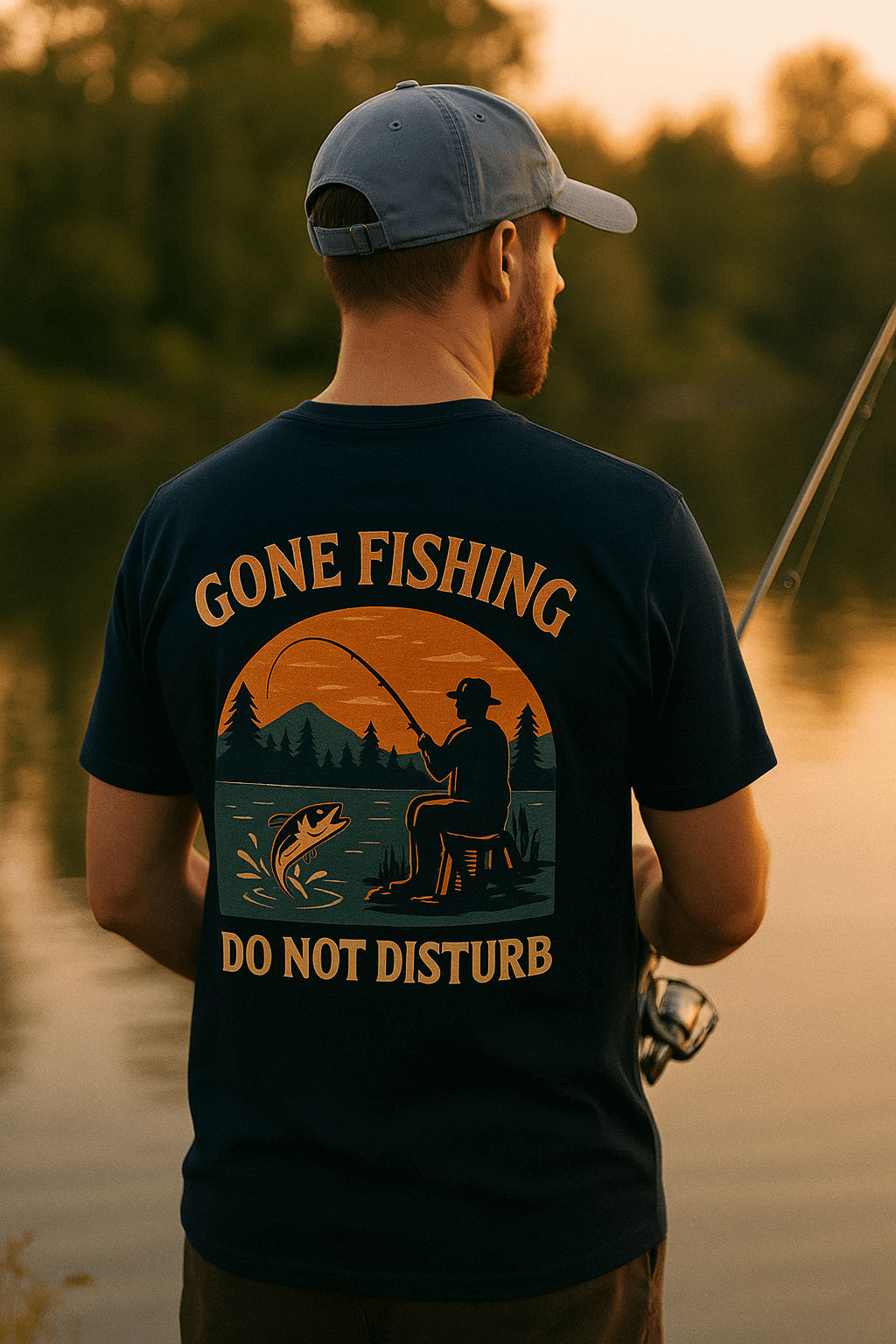 Gone Fishing T-Shirt β Funny Fishing Shirt for Men, Do Not Disturb Tee - JUNLIDO