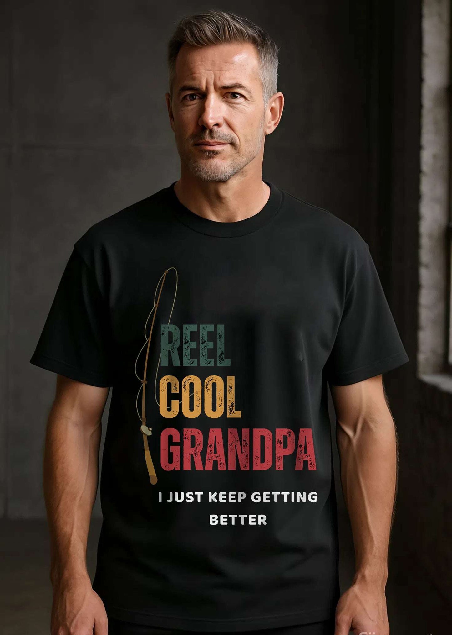 Reel Cool Grandpa Fishing Shirt – Funny Gift for Grandpa | Father's Day Tee