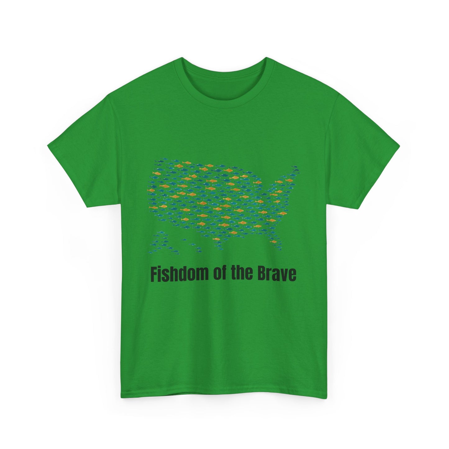 Fishdom of the Brave – Patriotic Fishing T-Shirt for Men | USA Flag Tee Gift