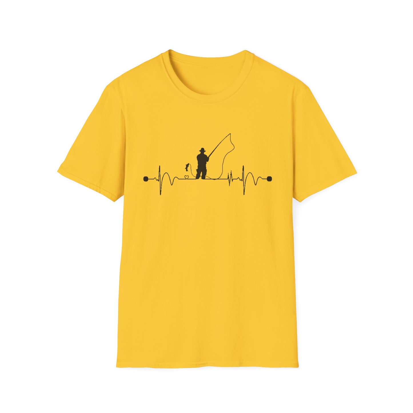 Fishing Heartbeat T-Shirt – Unisex Outdoor Tee & Gift for Nature Lovers or Dad