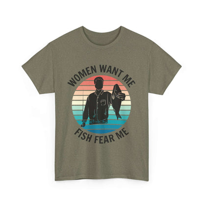 Retro Fishing Humor T-Shirt for Men – Fun Gift for Dads, Anglers & Outdoor Adventures