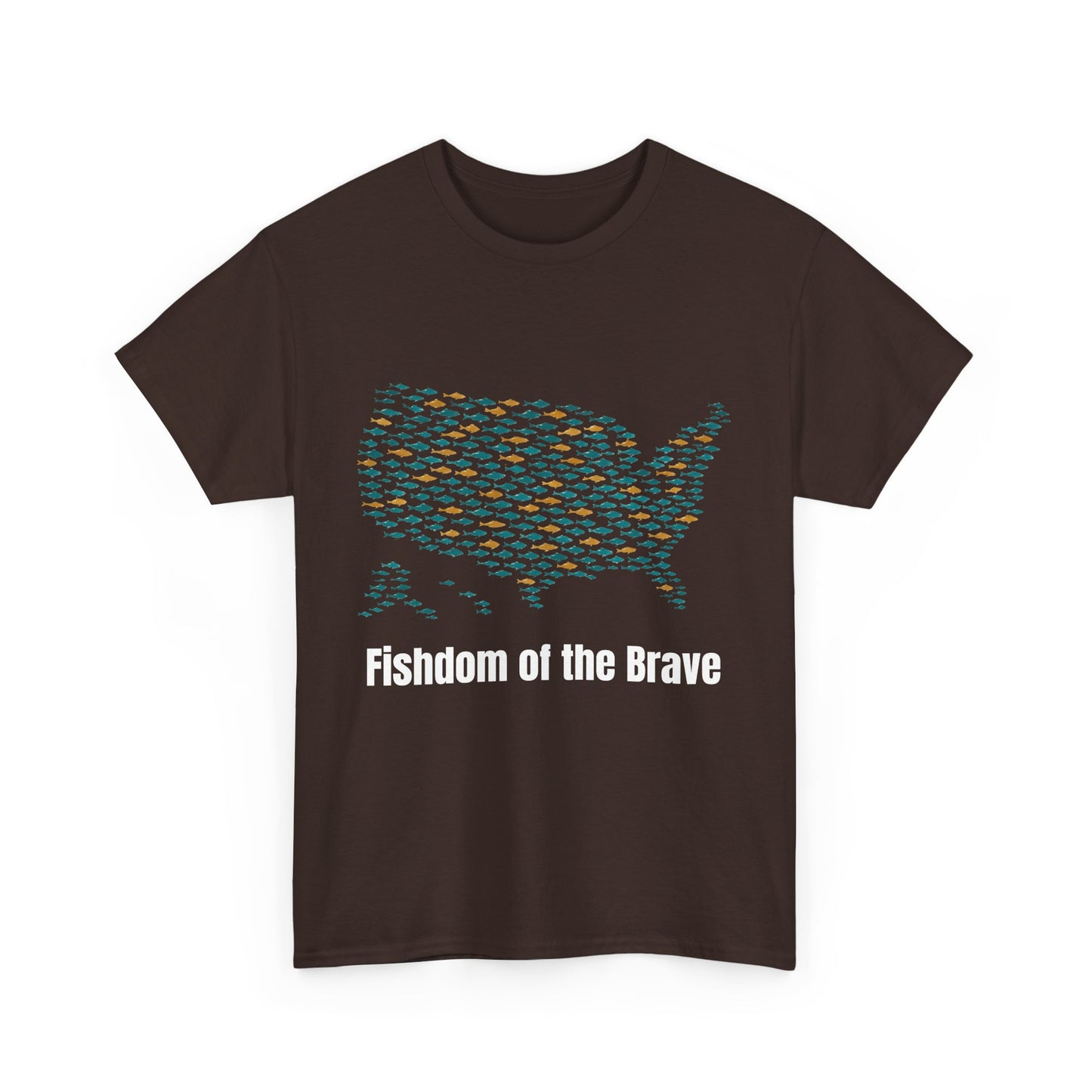 Fishdom of the Brave – Patriotic Fishing T-Shirt for Men | USA Flag Tee Gift