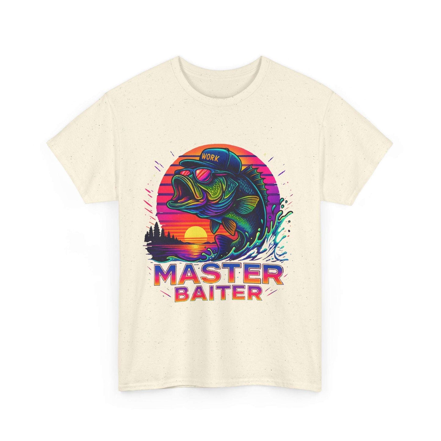 Colorful Master Baiter Tee for Men – Funny Fishing Shirt for Summer