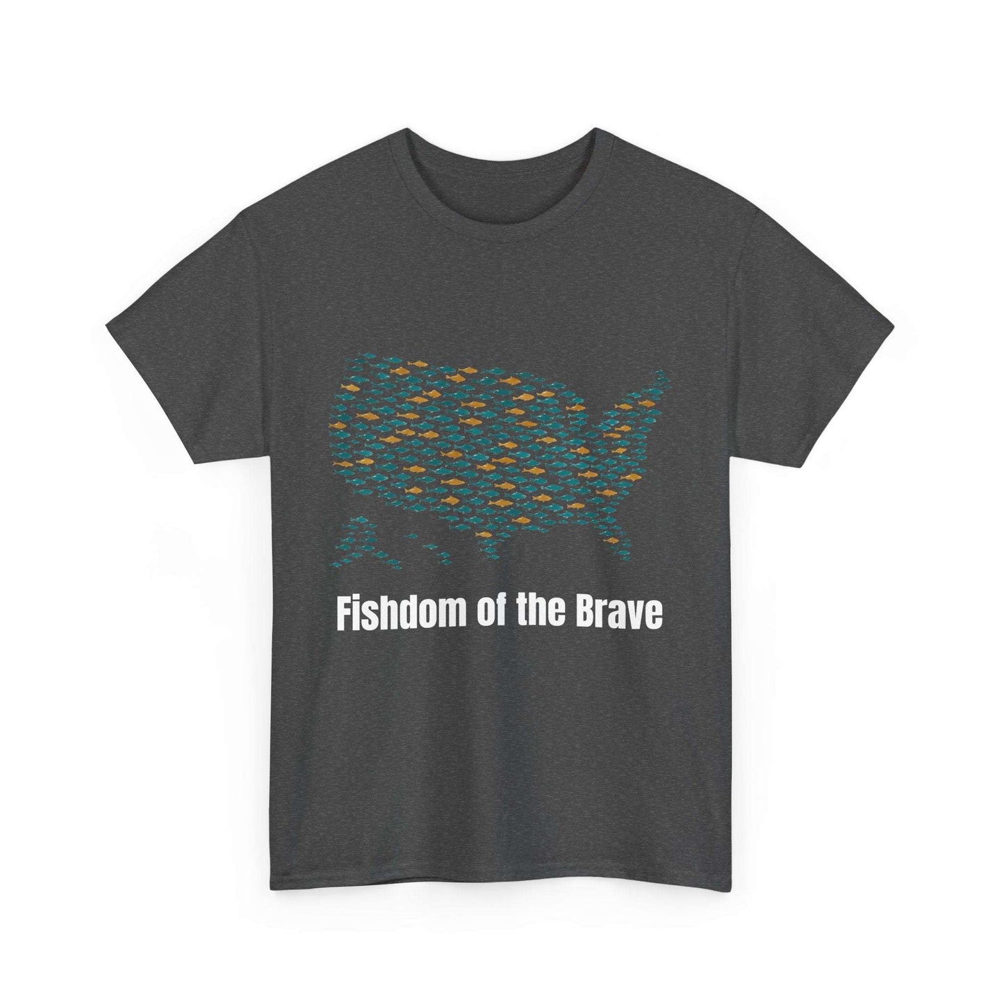 Fishdom of the Brave – Patriotic Fishing T-Shirt for Men | USA Flag Tee Gift