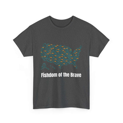 Fishdom of the Brave – Patriotic Fishing T-Shirt for Men | USA Flag Tee Gift