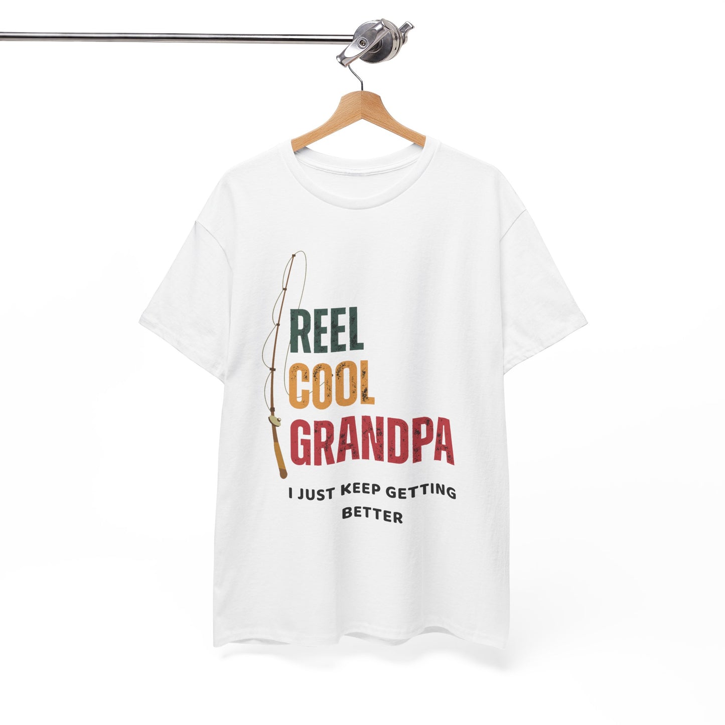 Reel Cool Grandpa Fishing Shirt – Funny Gift for Grandpa | Father's Day Tee