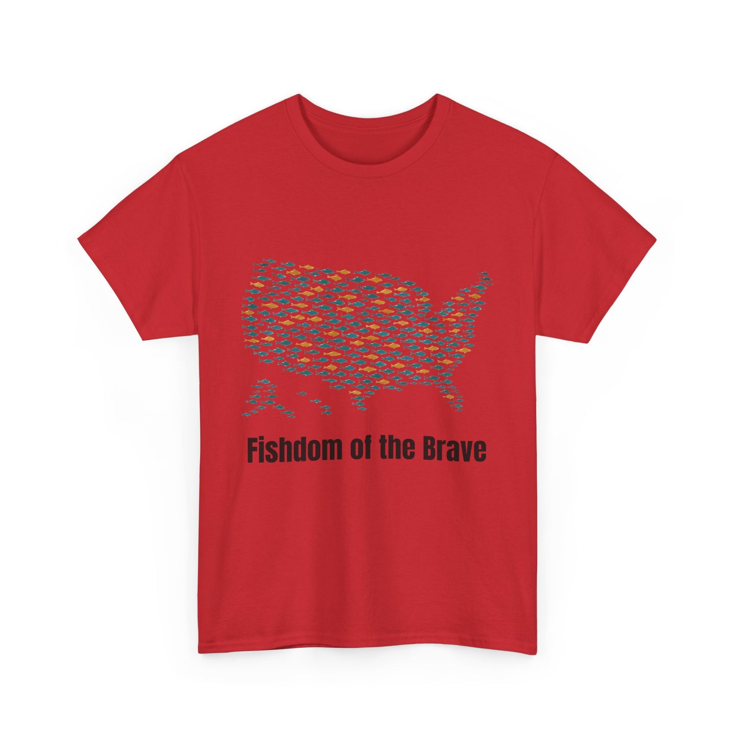 Fishdom of the Brave – Patriotic Fishing T-Shirt for Men | USA Flag Tee Gift