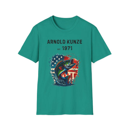 Custom Fishing & Freedom T-Shirt – Personalized Patriotic Tee for Anglers & Outdoor Lovers
