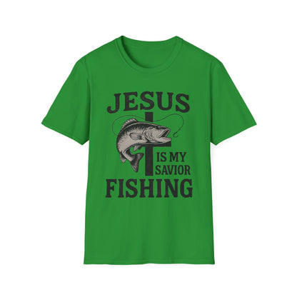 Jesus Is My Savior Fishing T-Shirt – Christian Outdoor Tee & Gift for Fishermen