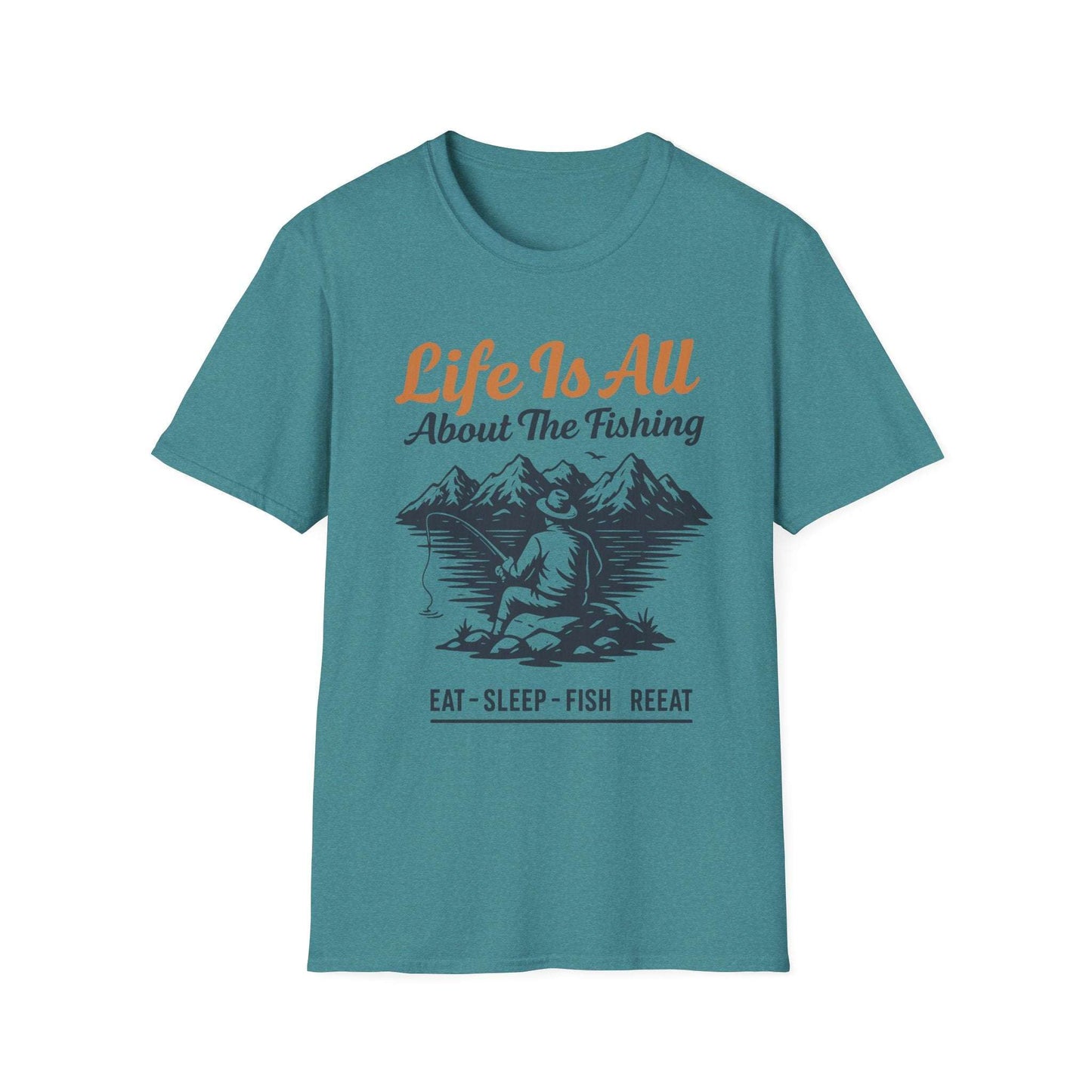 Fishing Life T-Shirt – Unisex Outdoor Tee for Nature Lovers & Fishermen | Casual Everyday Gift
