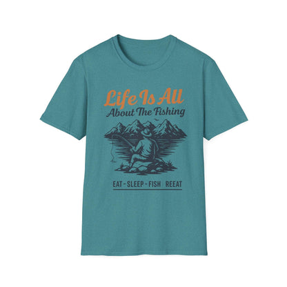 Fishing Life T-Shirt – Unisex Outdoor Tee for Nature Lovers & Fishermen | Casual Everyday Gift