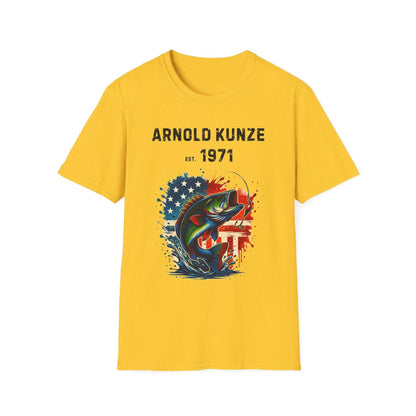Custom Fishing & Freedom T-Shirt – Personalized Patriotic Tee for Anglers & Outdoor Lovers
