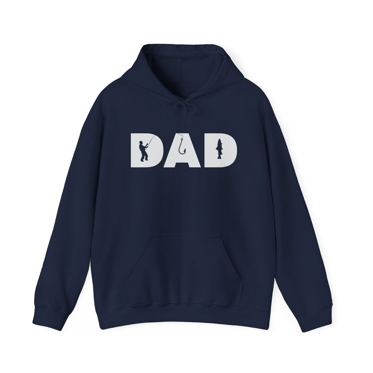 Fisherman Dad Men’s Hoodie – Warm Fishing Sweatshirt for Outdoor & Casual Wear