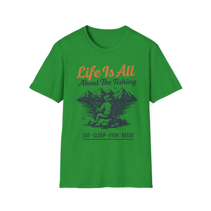 Fishing Life T-Shirt – Unisex Outdoor Tee for Nature Lovers & Fishermen | Casual Everyday Gift