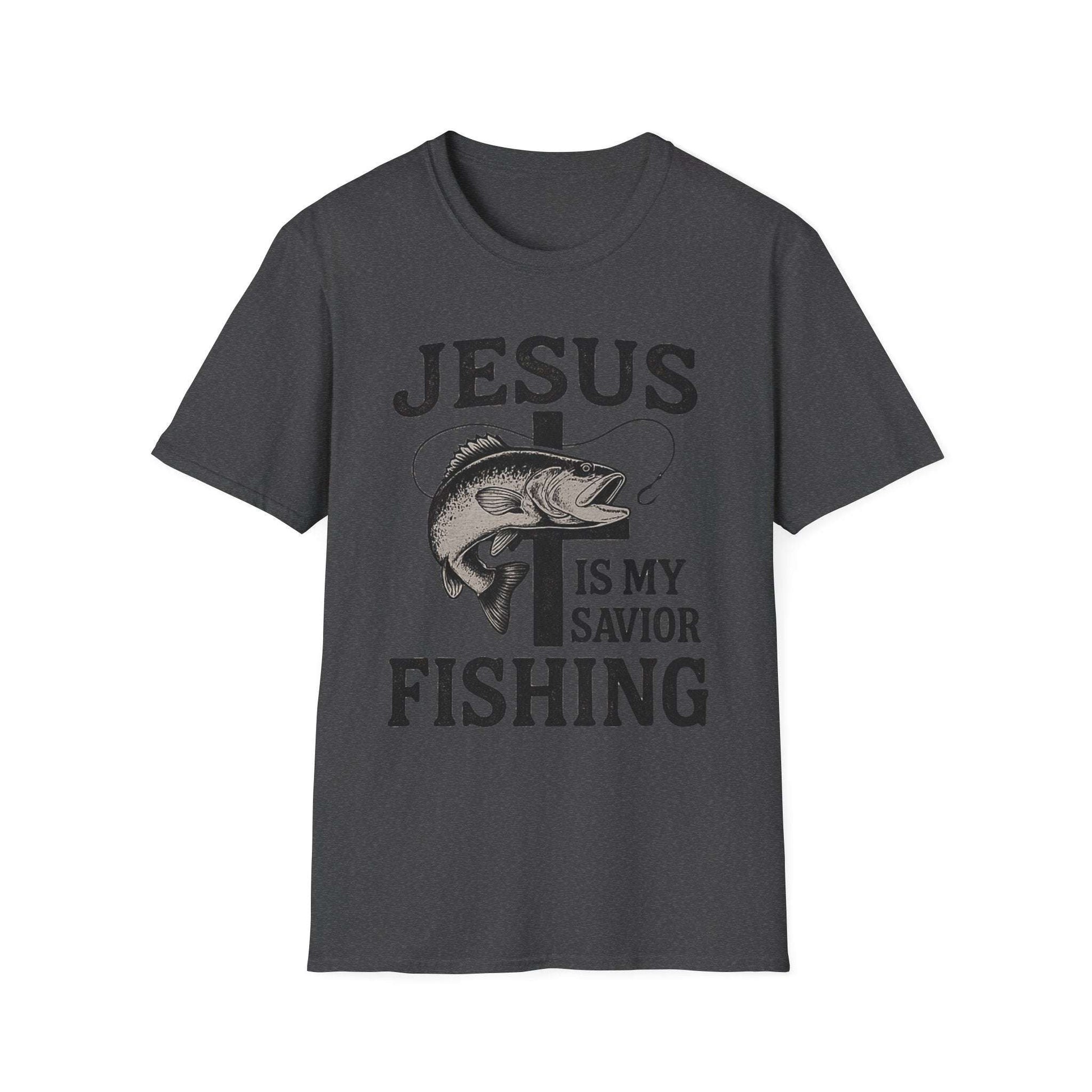 Jesus Is My Savior Fishing T-Shirt – Christian Outdoor Tee & Gift for Fishermen