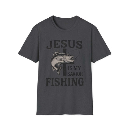 Jesus Is My Savior Fishing T-Shirt – Christian Outdoor Tee & Gift for Fishermen