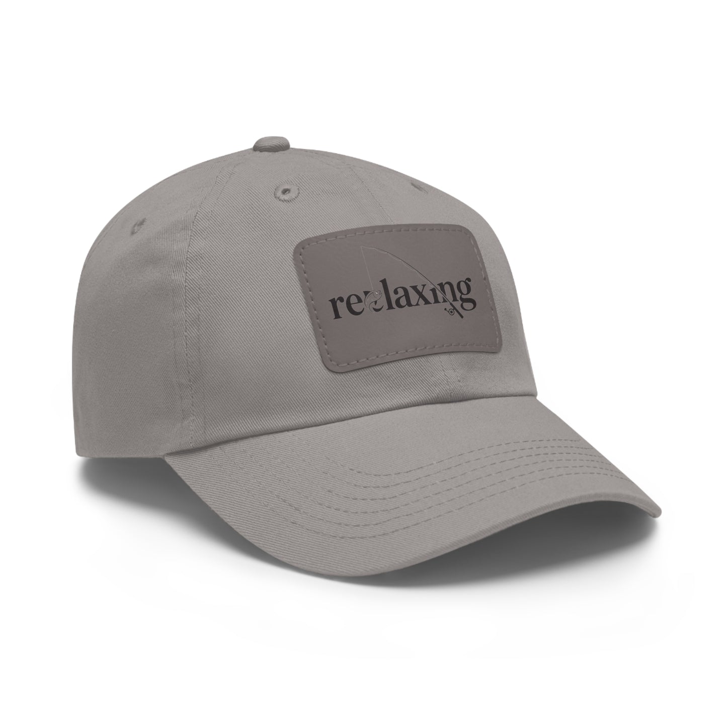 Leather Patch Dad Hat – Relaxed Summer Cap for Outdoorsy Dads, Great Gift Idea
