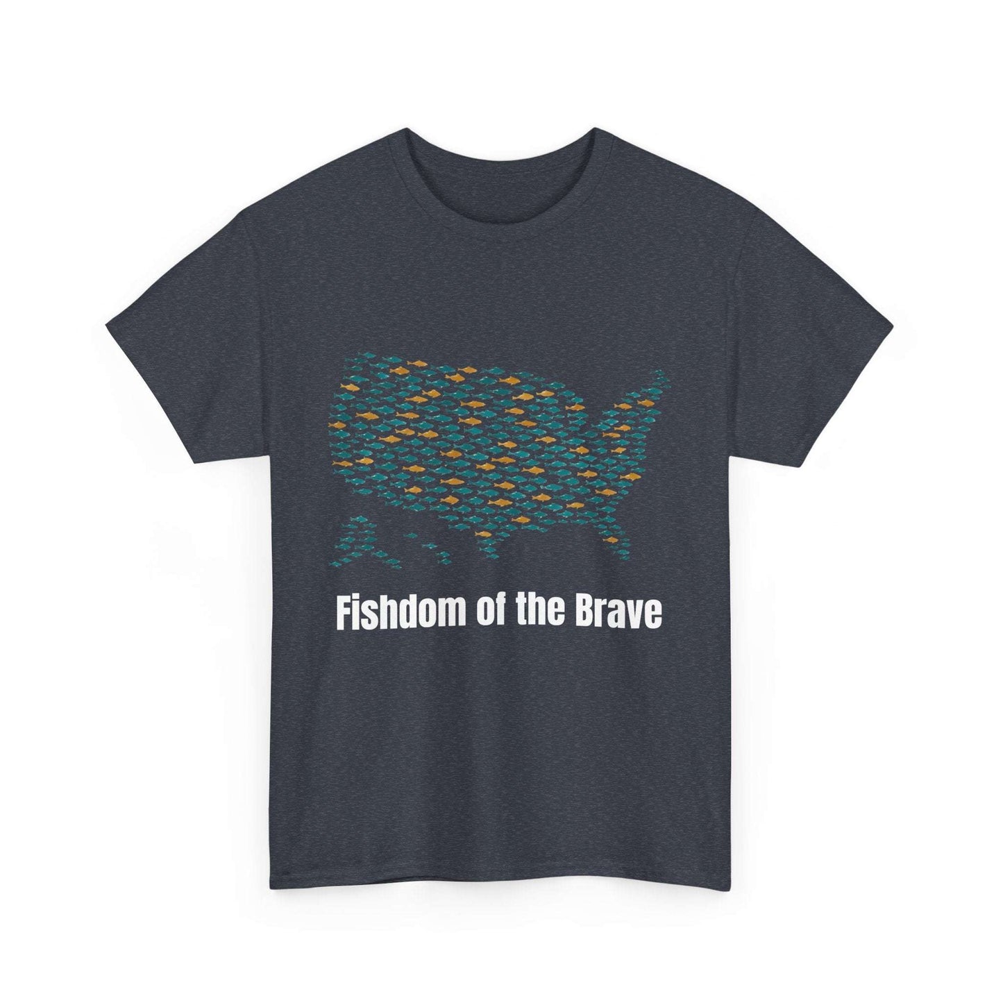 Fishdom of the Brave – Patriotic Fishing T-Shirt for Men | USA Flag Tee Gift