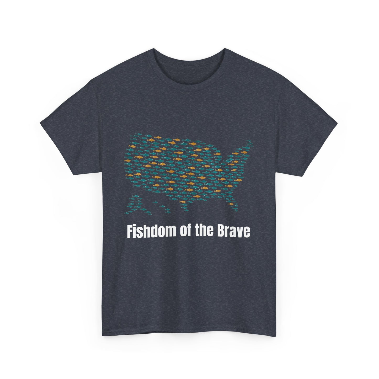 Fishdom of the Brave – Patriotic Fishing T-Shirt for Men | USA Flag Tee Gift