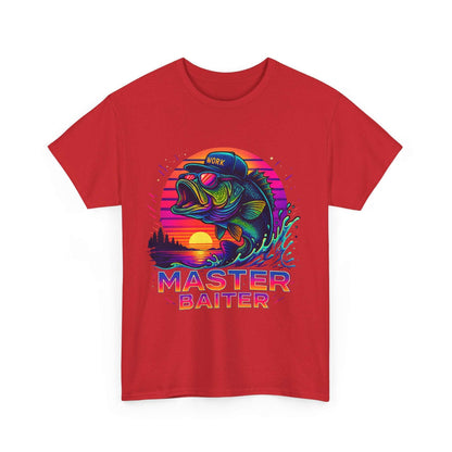 Colorful Master Baiter Tee for Men – Funny Fishing Shirt for Summer