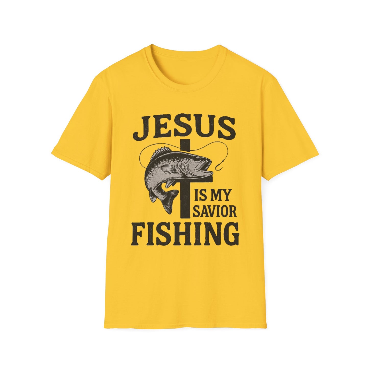 Jesus Is My Savior Fishing T-Shirt – Christian Outdoor Tee & Gift for Fishermen