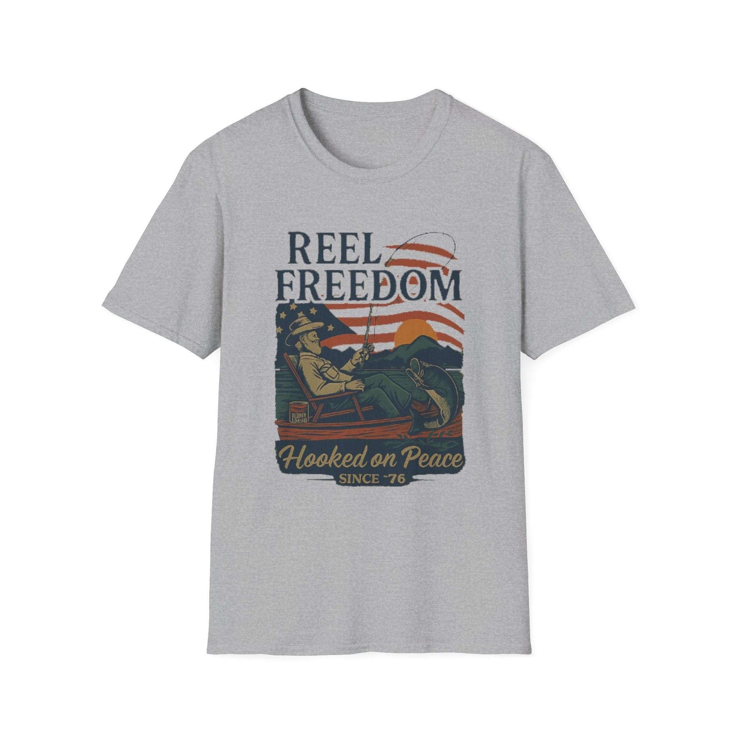 Reel Freedom Fishing Tee – Hooked on Peace