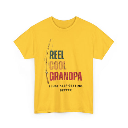 Reel Cool Grandpa Fishing Shirt – Funny Gift for Grandpa | Father's Day Tee