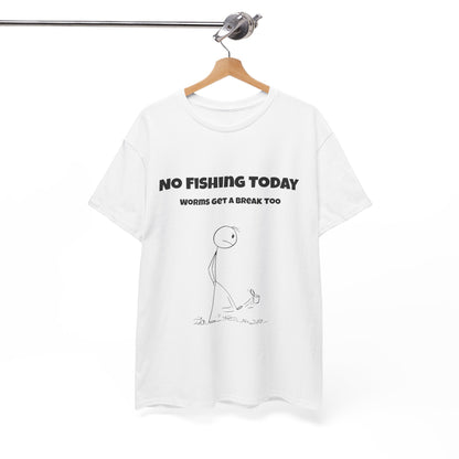 Funny Fishing T-Shirt for Men – “No Fishing Today” | Comfortable Cotton Gift for Dads & Anglers