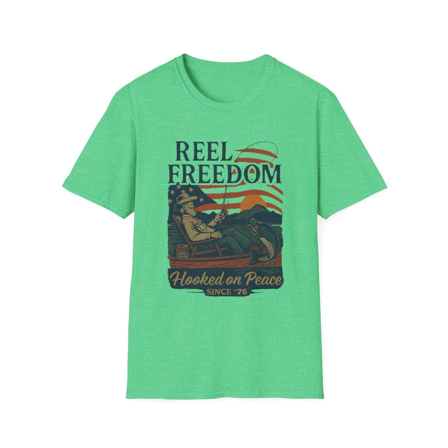 Reel Freedom Fishing Tee – Hooked on Peace