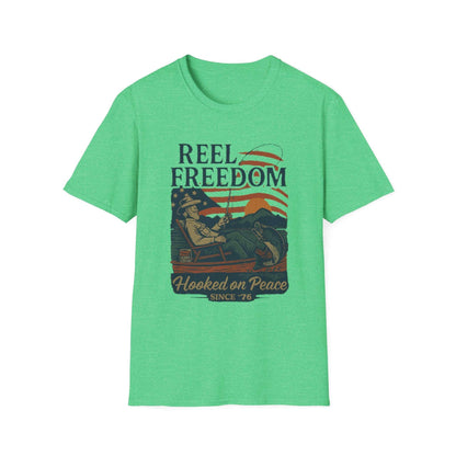 Reel Freedom Fishing Tee – Hooked on Peace