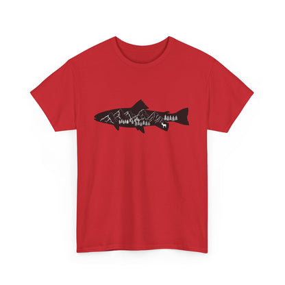 Fishing Shirt for Men – Casual Cotton Tee for Nature and Fishing Enthusiasts
