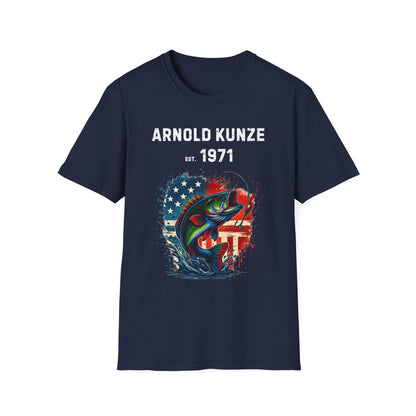 Custom Fishing & Freedom T-Shirt – Personalized Patriotic Tee for Anglers & Outdoor Lovers