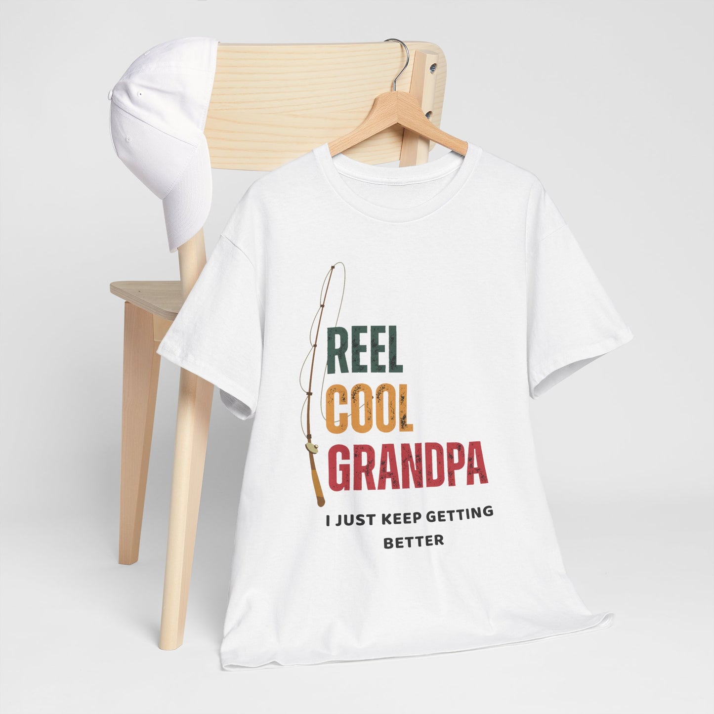 Reel Cool Grandpa Fishing Shirt – Funny Gift for Grandpa | Father's Day Tee