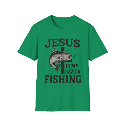 Jesus Is My Savior Fishing T-Shirt – Christian Outdoor Tee & Gift for Fishermen
