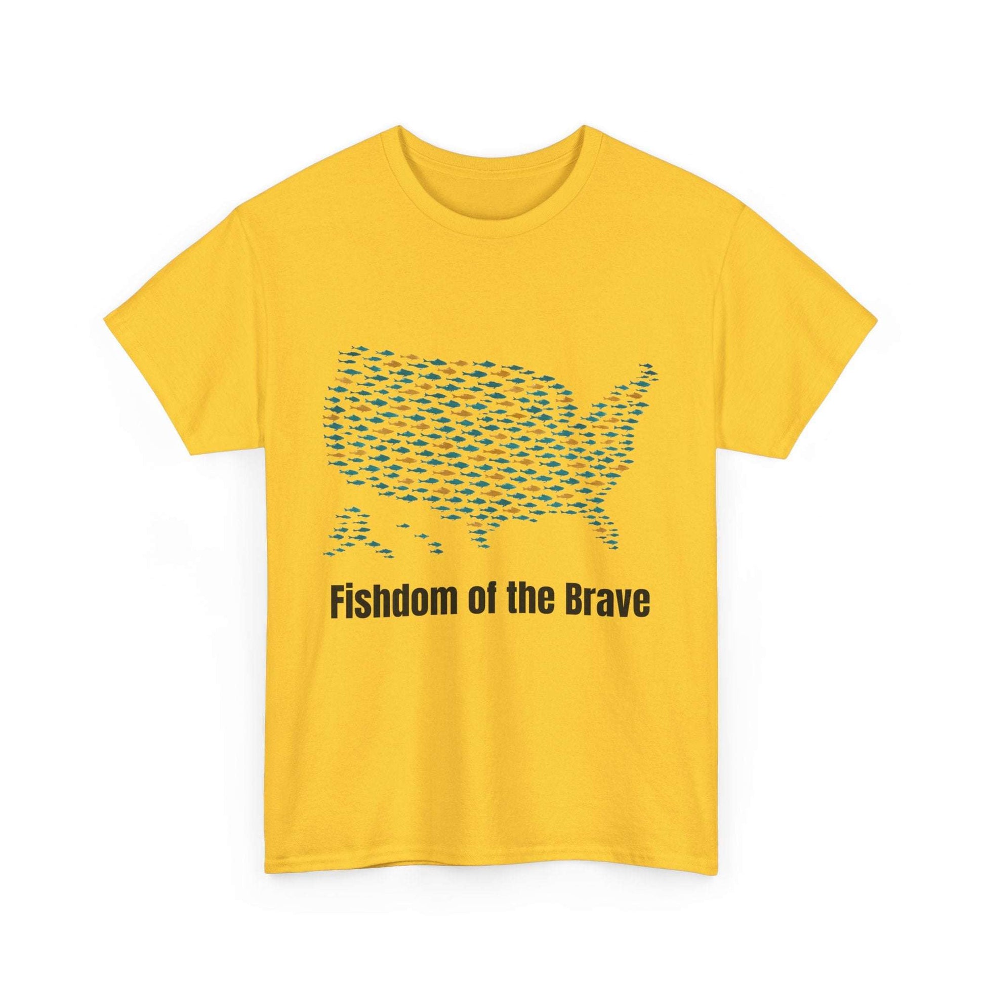 Fishdom of the Brave – Patriotic Fishing T-Shirt for Men | USA Flag Tee Gift