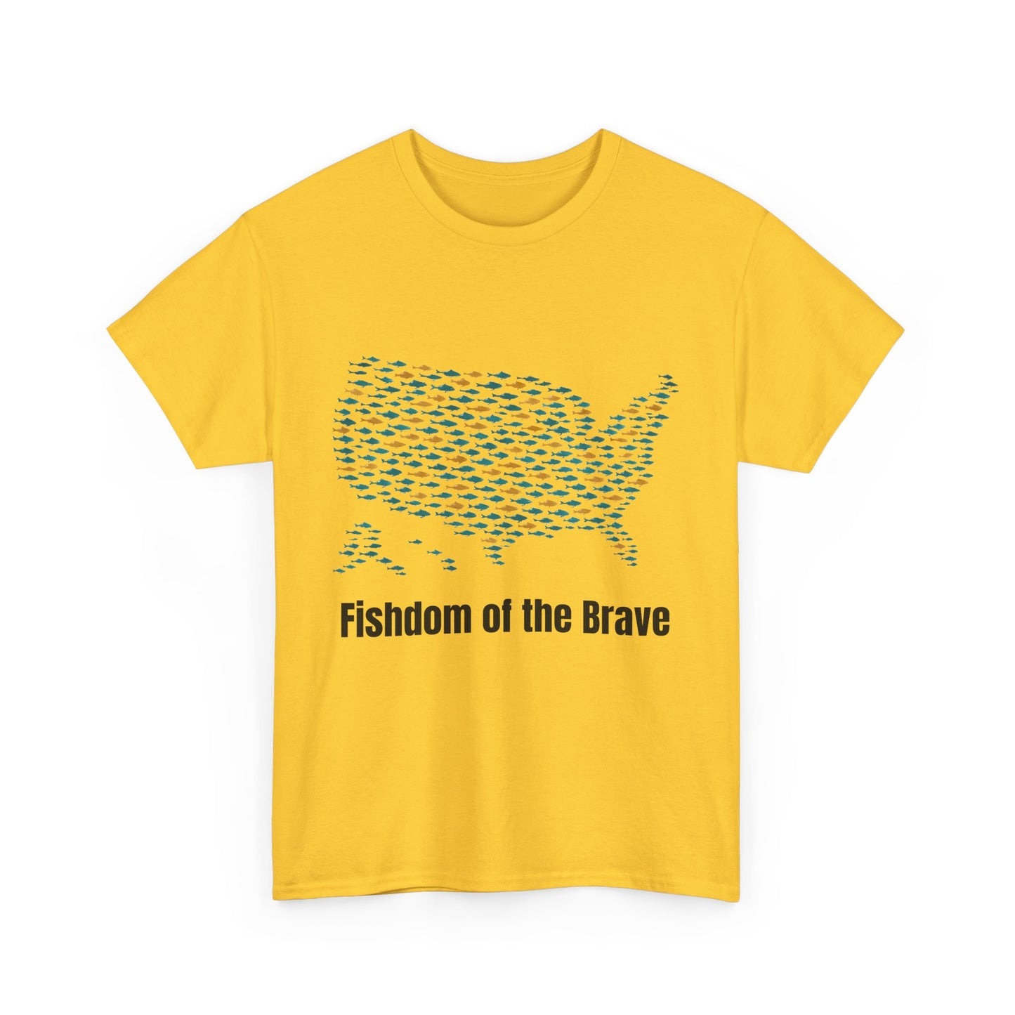 Fishdom of the Brave – Patriotic Fishing T-Shirt for Men | USA Flag Tee Gift