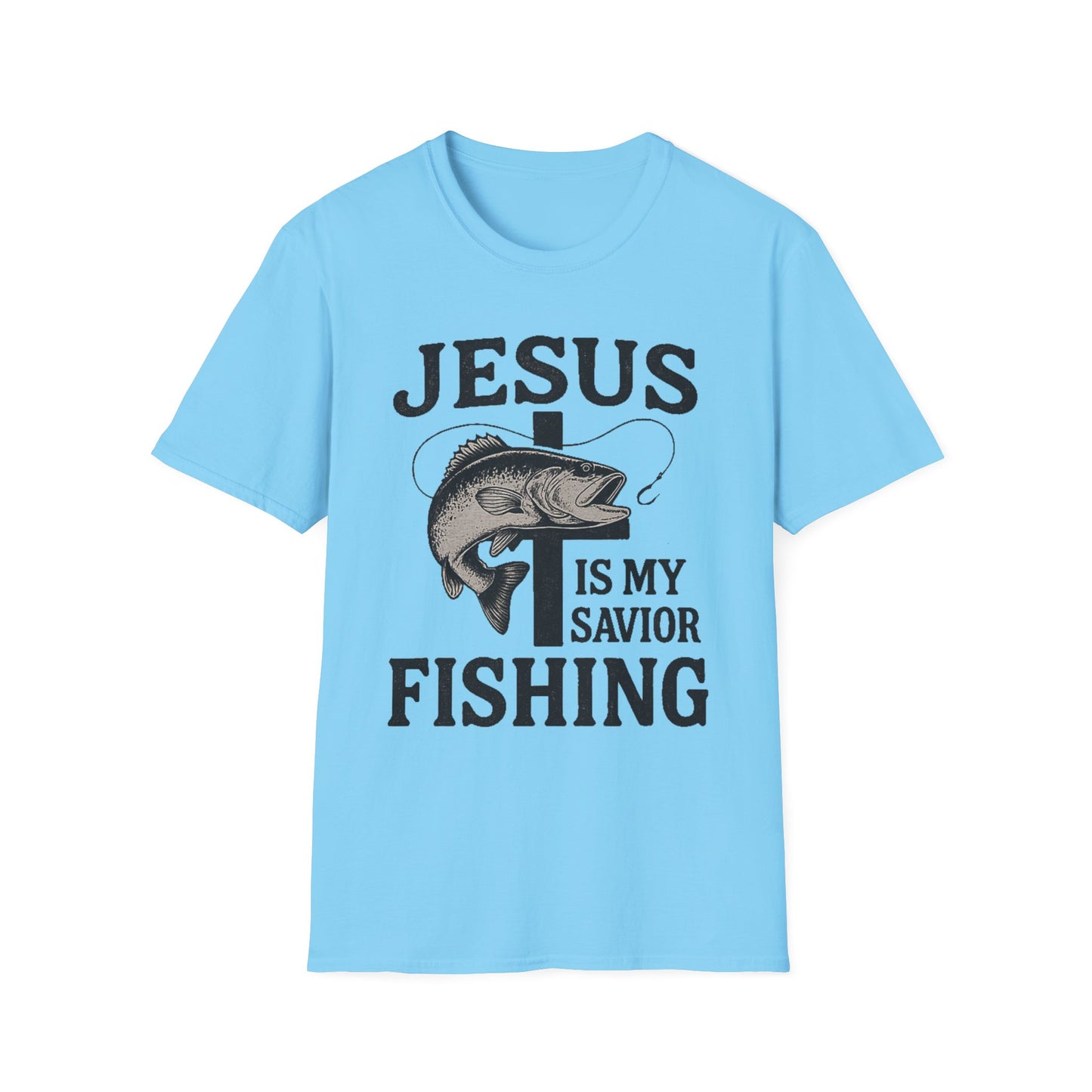 Jesus Is My Savior Fishing T-Shirt – Christian Outdoor Tee & Gift for Fishermen