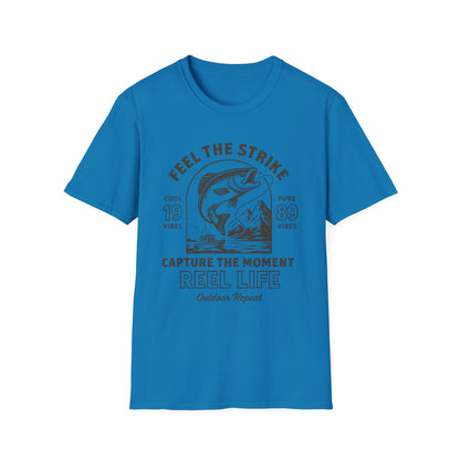 Fishing Enthusiast T-Shirt – Men's Outdoor Tee & Gift for Anglers | Reel Life Apparel