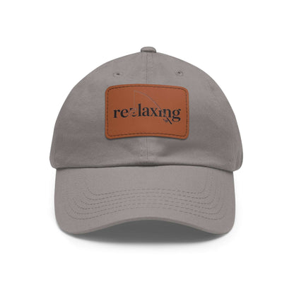 Leather Patch Dad Hat – Relaxed Summer Cap for Outdoorsy Dads, Great Gift Idea