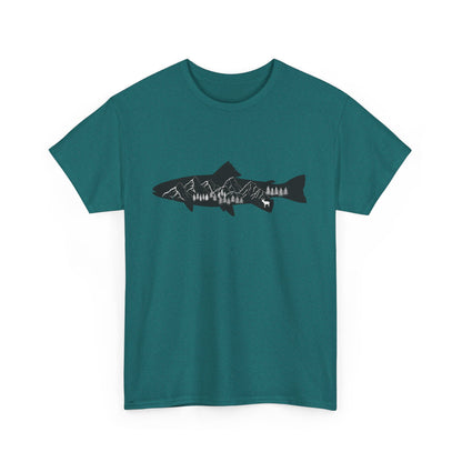 Fishing Shirt for Men – Casual Cotton Tee for Nature and Fishing Enthusiasts