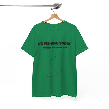 Funny Fishing T-Shirt for Men – “No Fishing Today” | Comfortable Cotton Gift for Dads & Anglers