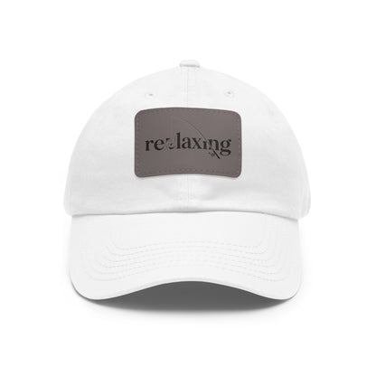 Leather Patch Dad Hat – Relaxed Summer Cap for Outdoorsy Dads, Great Gift Idea