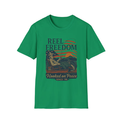 Reel Freedom Fishing Tee – Hooked on Peace