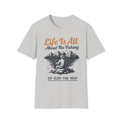 Fishing Life T-Shirt – Unisex Outdoor Tee for Nature Lovers & Fishermen | Casual Everyday Gift