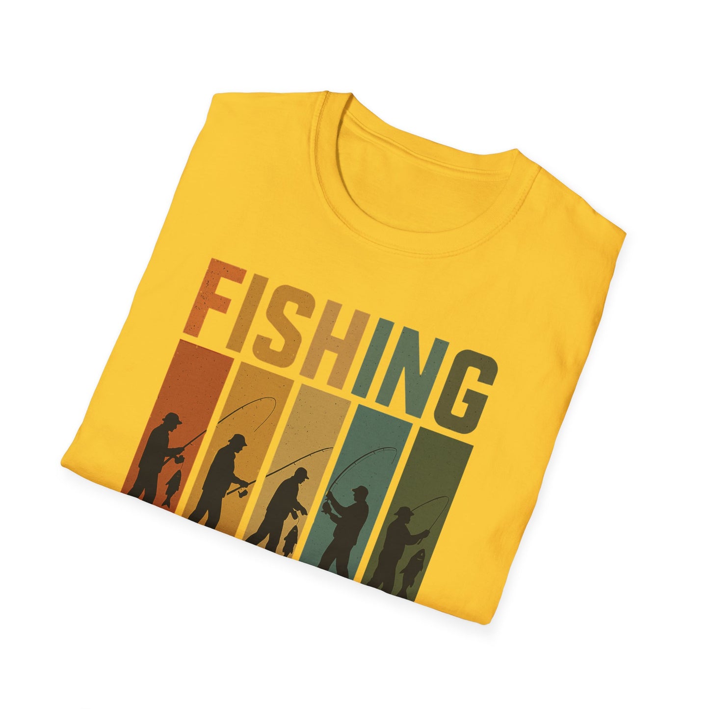 Fishing Is My Therapy T-Shirt – Funny Retro Fishing Shirt for Men, Gift for Fishermen, Outdoor Adventure Tee